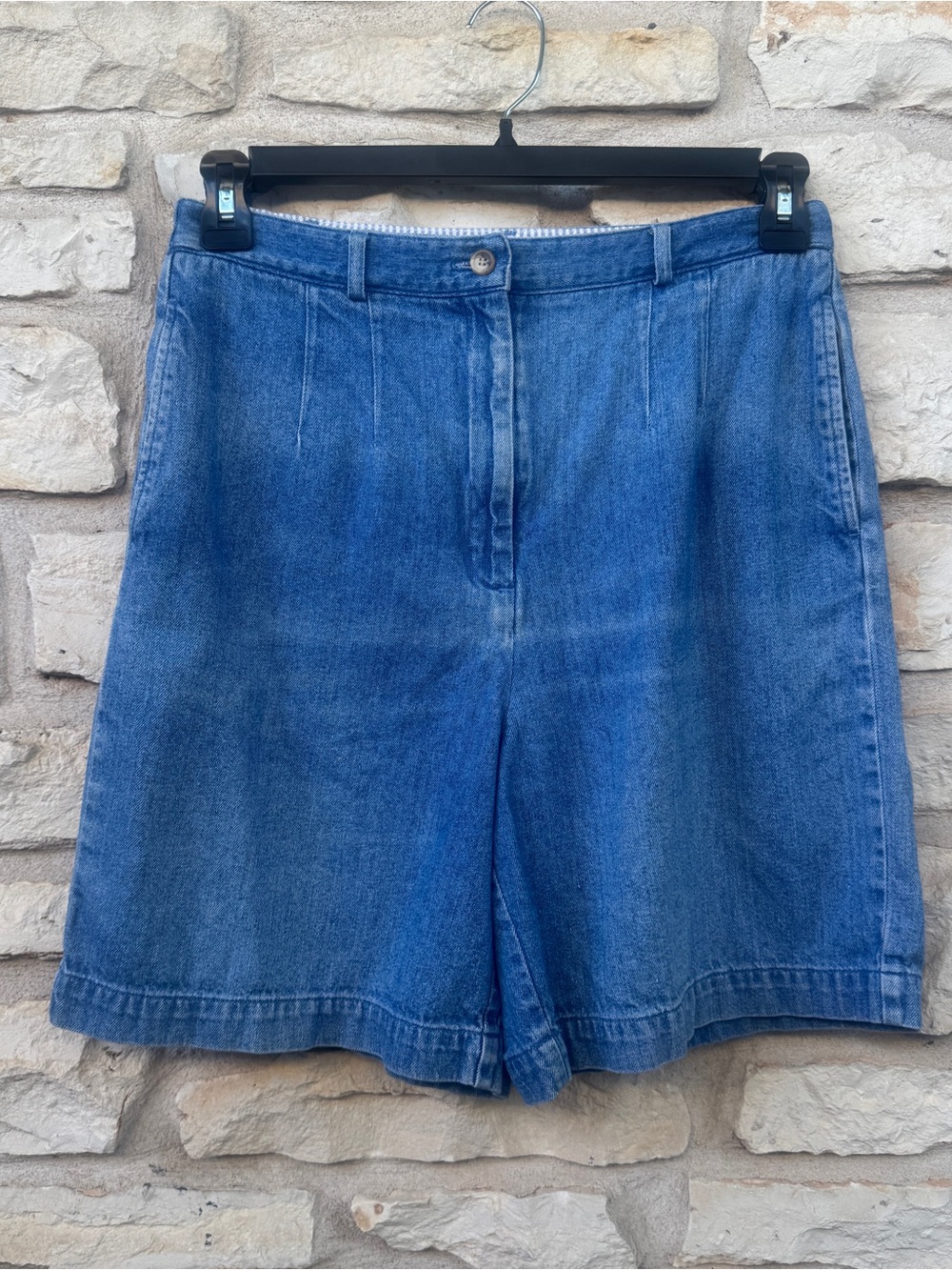 Talbots Medium Blue Denim High-Rise Shorts